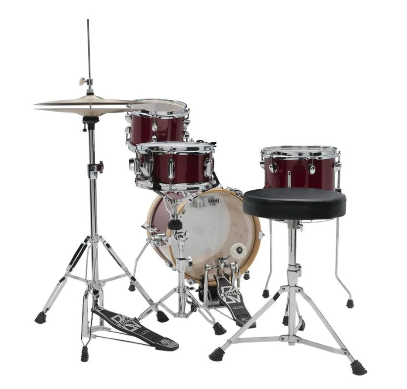 TAMA LJK44H4 CPM CLUB JAM FLYER BATERIA ACUSTICA COMPACTA CON HERRAJES CANDY APPLE MIST - Image 3
