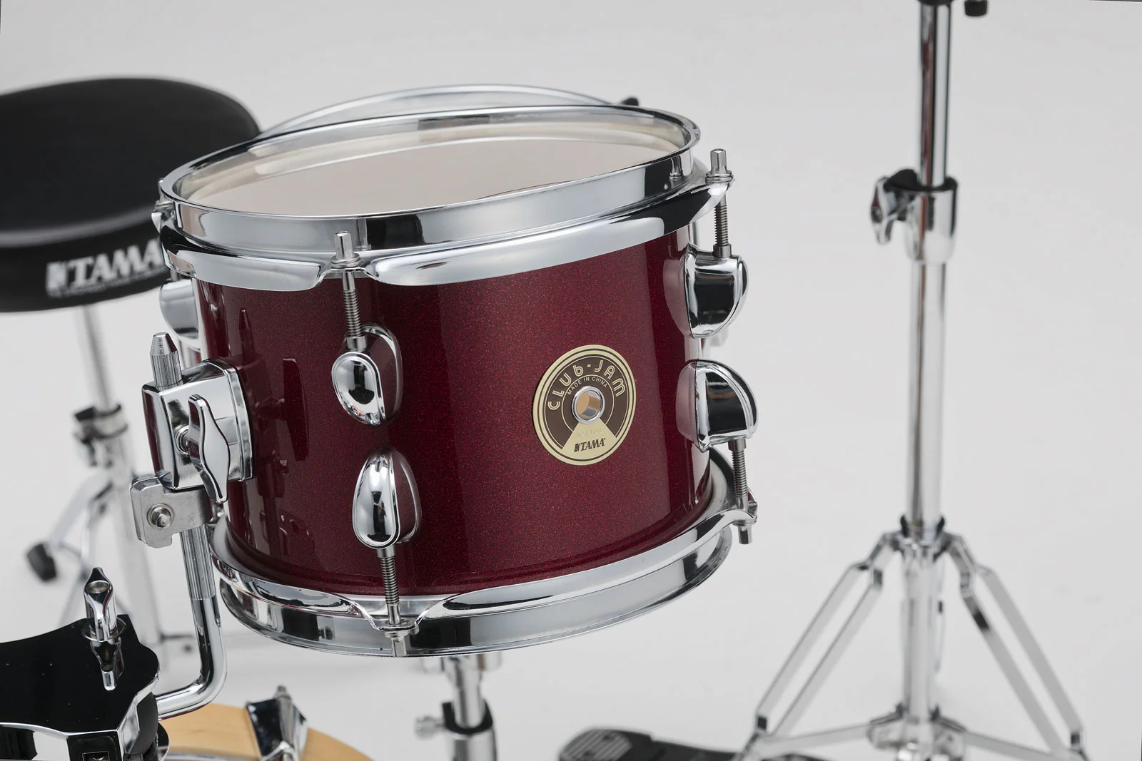 TAMA LJK44H4 CPM CLUB JAM FLYER BATERIA ACUSTICA COMPACTA CON HERRAJES CANDY APPLE MIST - Image 4