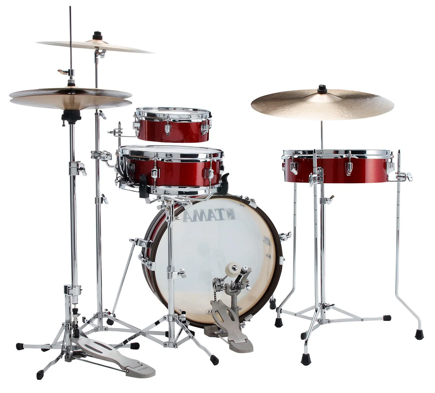 TAMA LJK48P BRM CLUB JAM PANCAKE BATERIA ACUSTICA BURNT RED MIST - Image 3