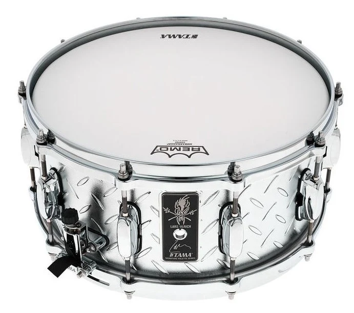 TAMA LU1465 SIGNATURE LARS ULRICH CAJA 14X6.5 BATERIA ACUSTICA DIAMOND PLATE