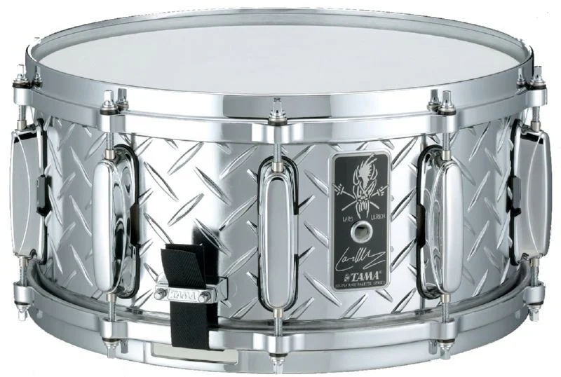TAMA LU1465 SIGNATURE LARS ULRICH CAJA 14X6.5 BATERIA ACUSTICA DIAMOND PLATE - Image 10