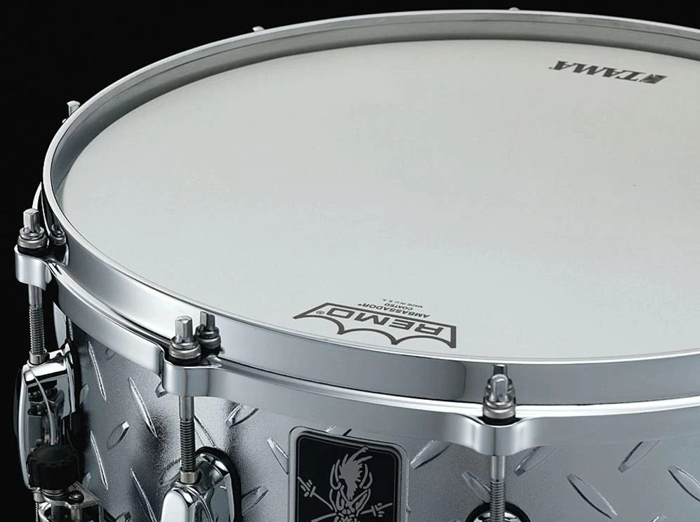 TAMA LU1465 SIGNATURE LARS ULRICH CAJA 14X6.5 BATERIA ACUSTICA DIAMOND PLATE - Image 11