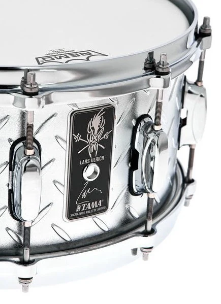 TAMA LU1465 SIGNATURE LARS ULRICH CAJA 14X6.5 BATERIA ACUSTICA DIAMOND PLATE - Image 4