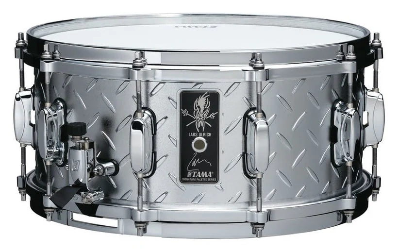 TAMA LU1465 SIGNATURE LARS ULRICH CAJA 14X6.5 BATERIA ACUSTICA DIAMOND PLATE - Image 9