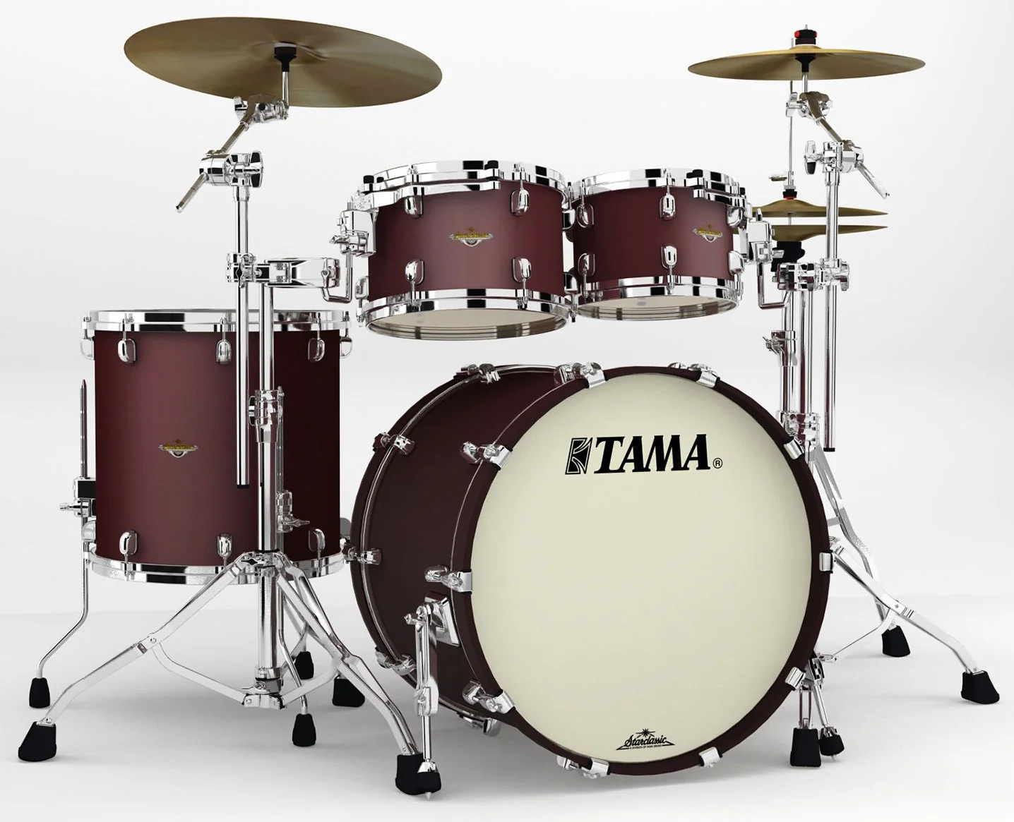 TAMA MA42TZS FBM STARCLASSIC MAPLE BATERIA ACUSTICA FLAT BURGUNDY METALLIC