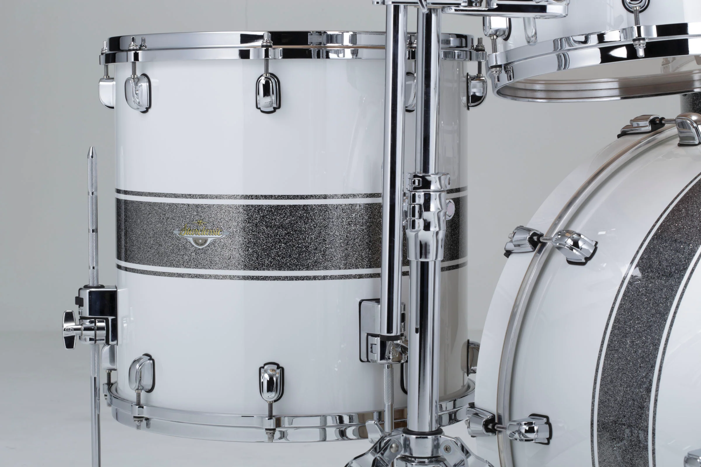 TAMA MA42TZS SSR STARCLASSIC MAPLE BATERIA ACUSTICA SILVER SNOW RACING STRIPE - Image 5
