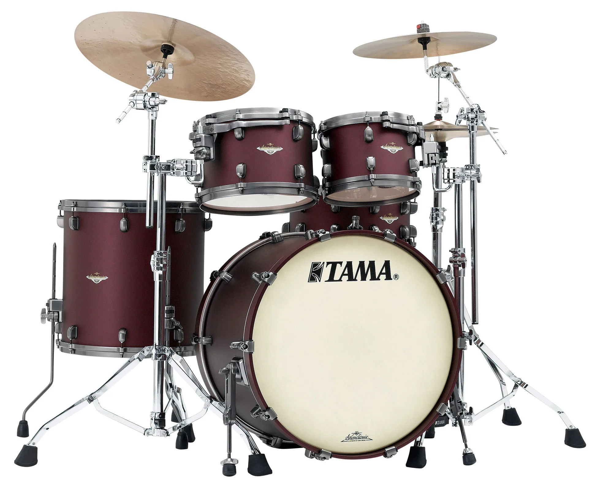 TAMA MA42TZUS FBM STARCLASSIC MAPLE BATERIA ACUSTICA FLAT BURGUNDY METALLIC - Image 20