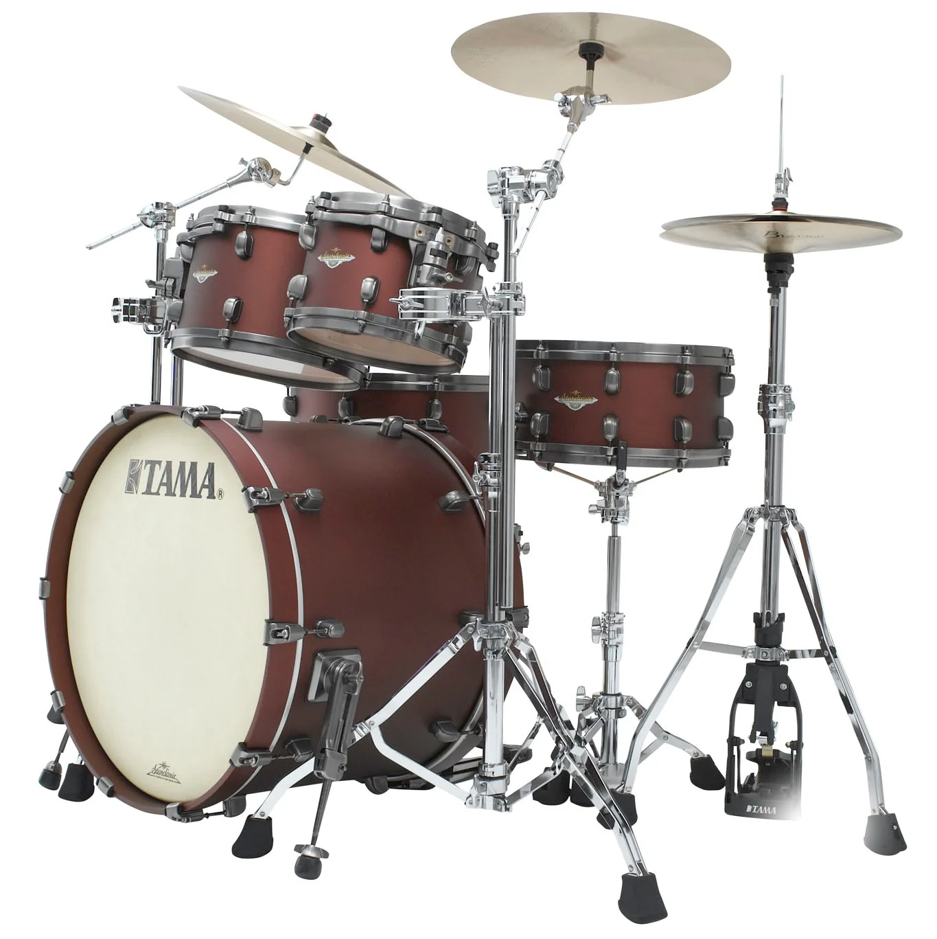 TAMA MA42TZUS FBM STARCLASSIC MAPLE BATERIA ACUSTICA FLAT BURGUNDY METALLIC - Image 21