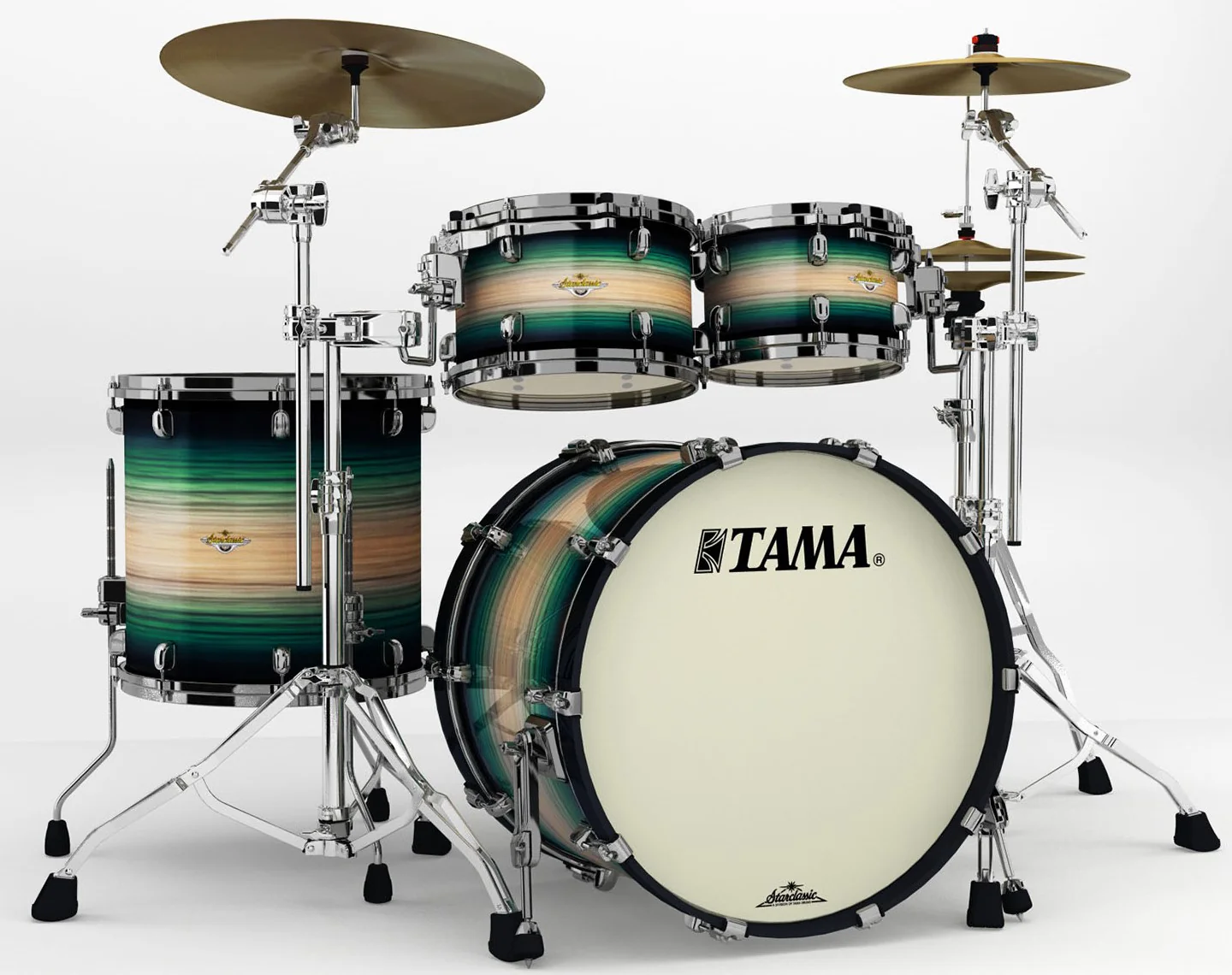 TAMA ME42TZBS LEWB STARCLASSIC MAPLE BATERIA ACUSTICA EMERALD PACIFIC WALNUT BURST