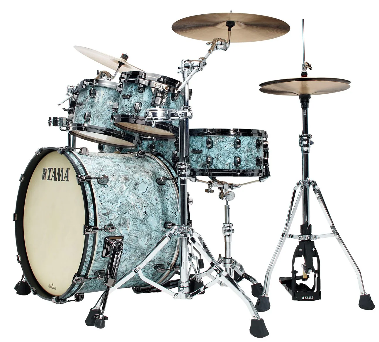 TAMA MR42TZBNS SLW STARCLASSIC MAPLE BATERIA ACUSTICA SKY BLUE SWIRL - Image 2