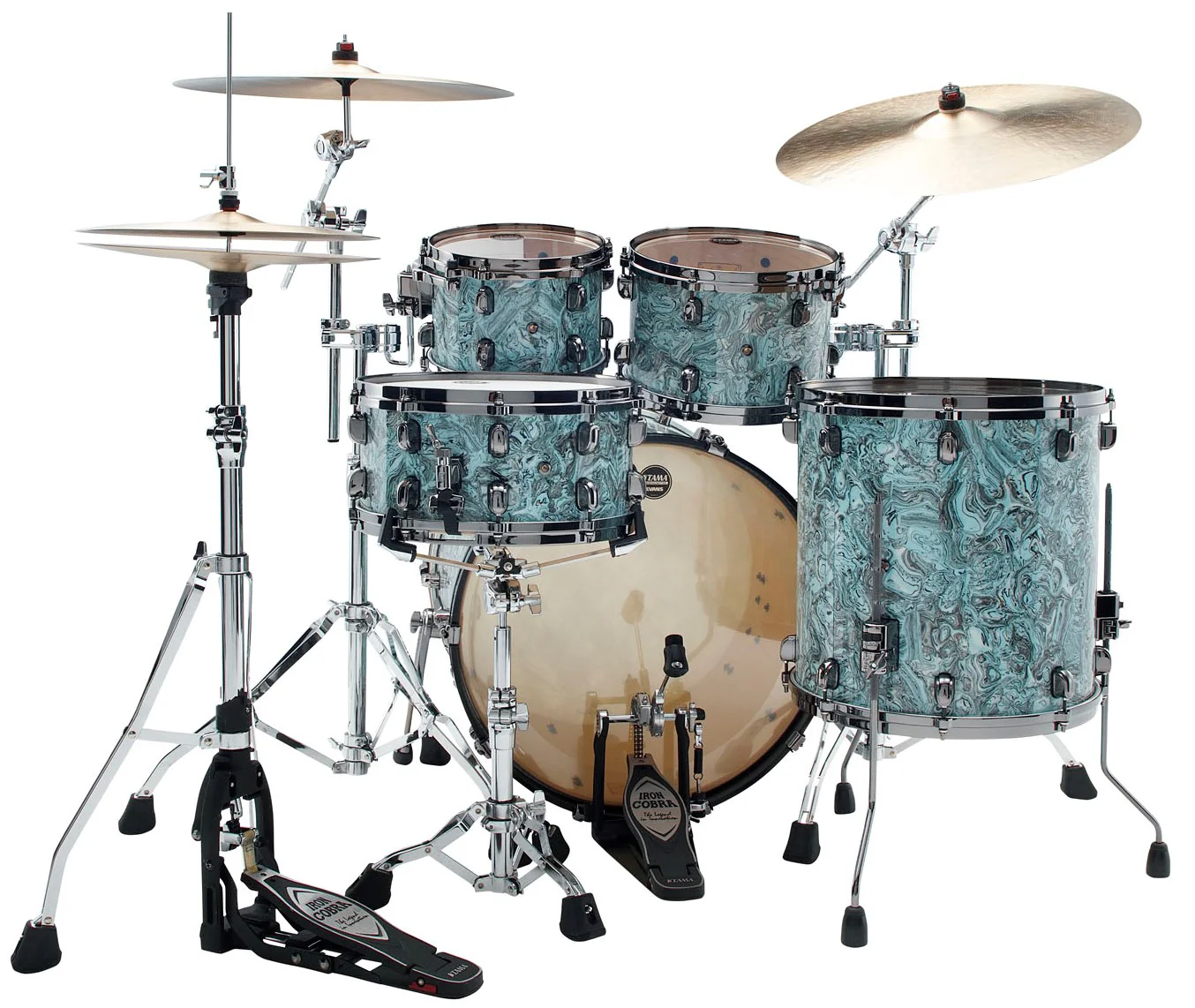 TAMA MR42TZBNS SLW STARCLASSIC MAPLE BATERIA ACUSTICA SKY BLUE SWIRL - Image 3