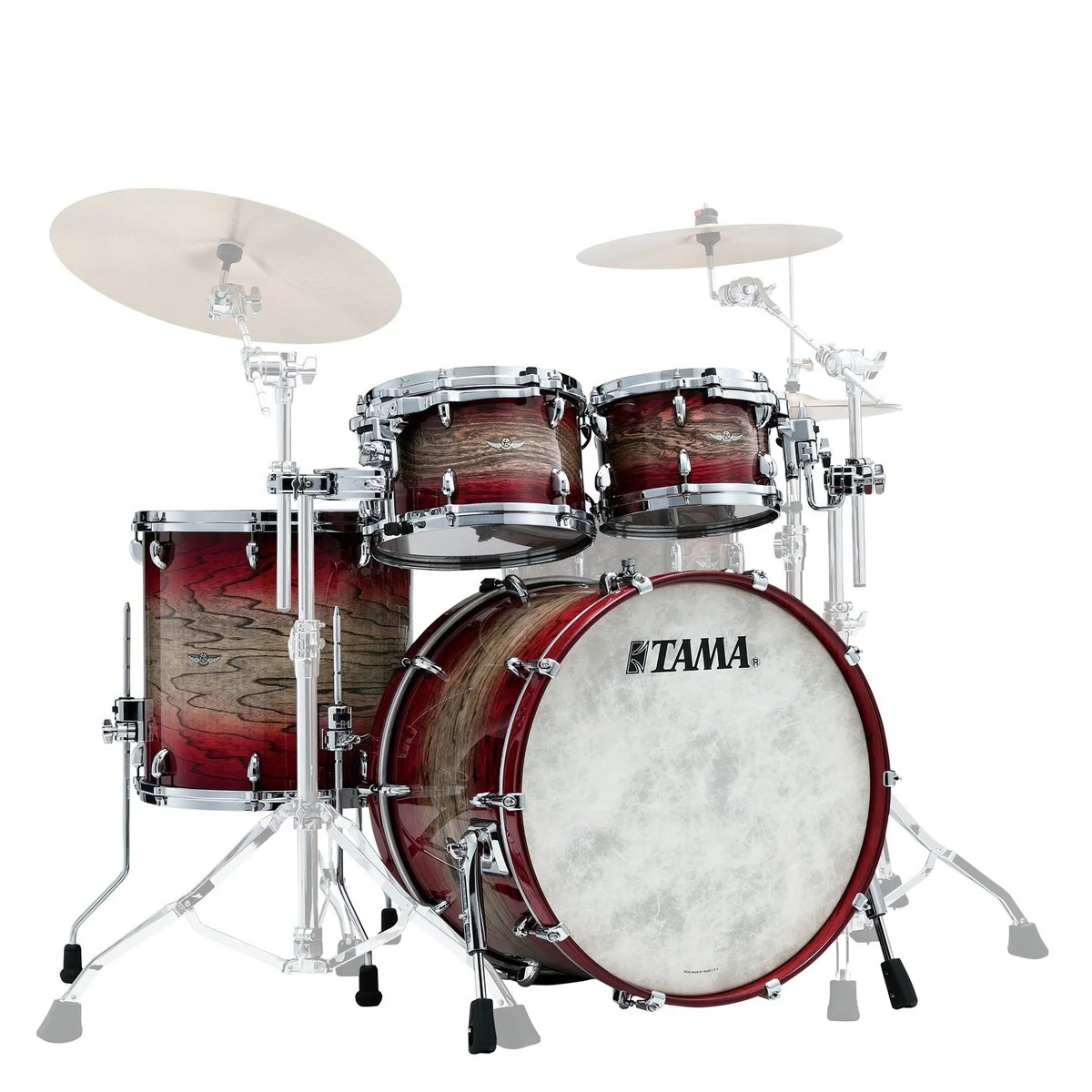 TAMA TW42RZS AGJB STAR WALNUT BATERIA ACUSTICA GARNET JAPANESE SEN BURST