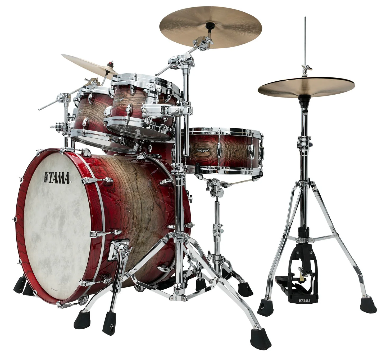 TAMA TW42RZS AGJB STAR WALNUT BATERIA ACUSTICA GARNET JAPANESE SEN BURST - Image 2