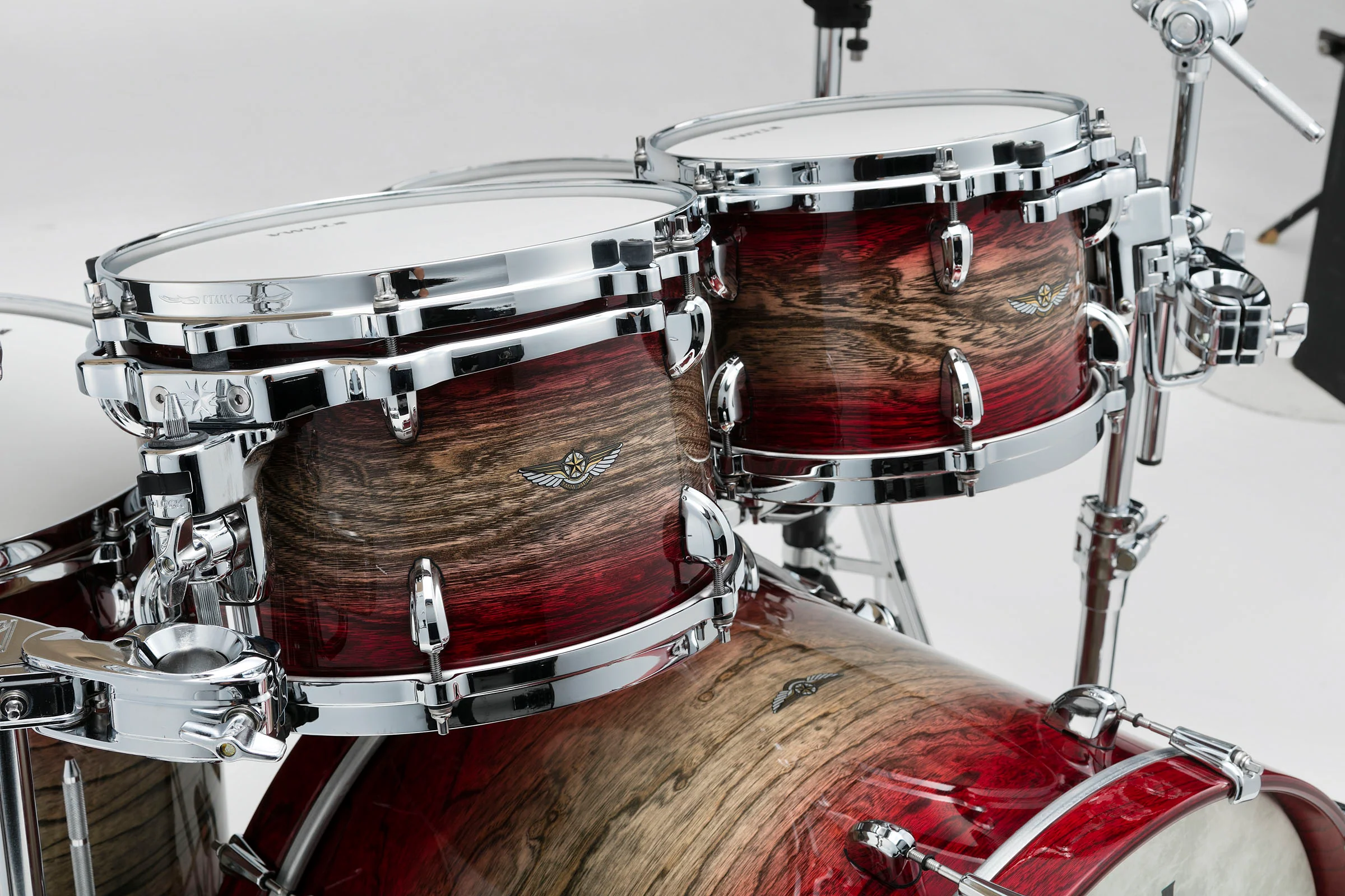 TAMA TW42RZS AGJB STAR WALNUT BATERIA ACUSTICA GARNET JAPANESE SEN BURST - Image 4