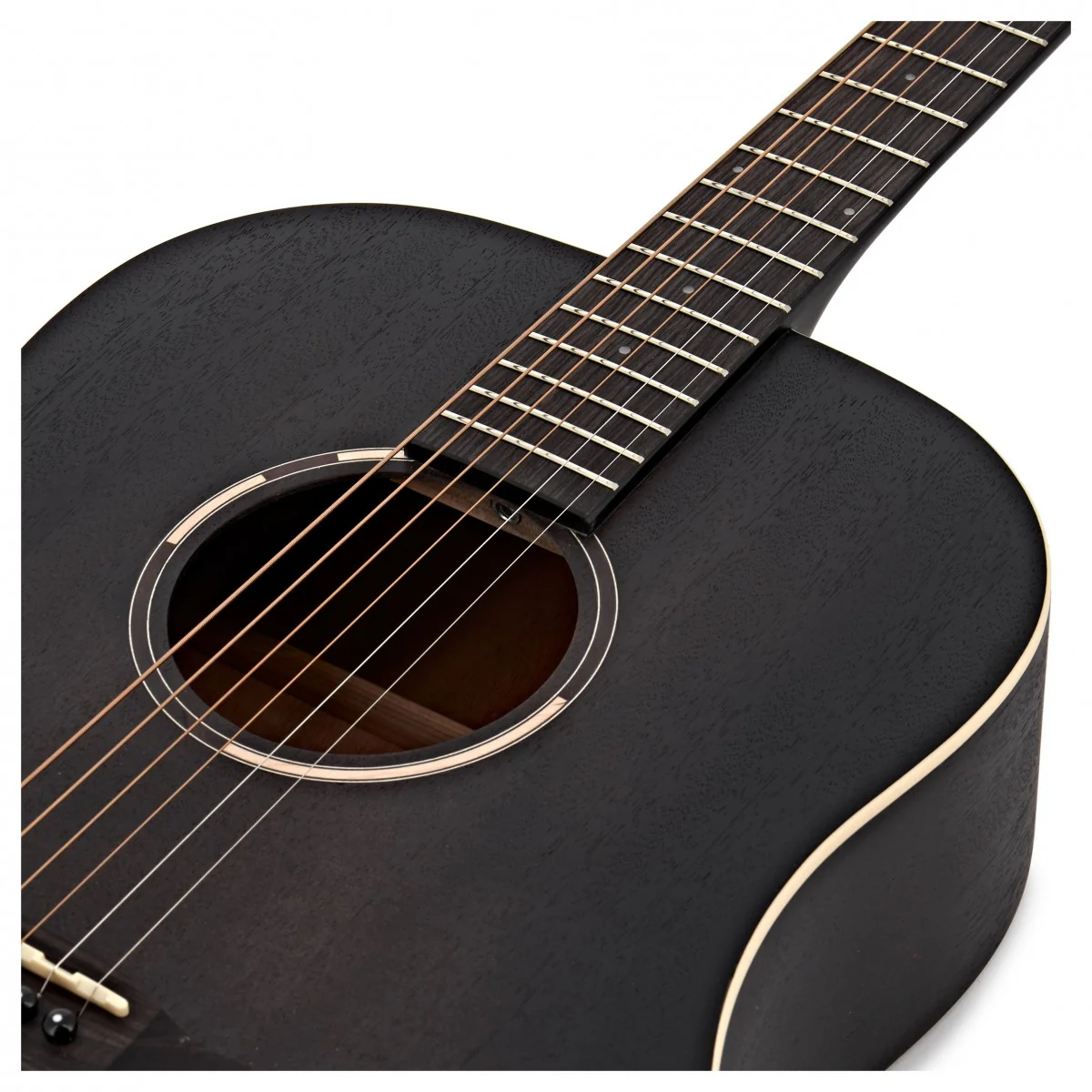 TANGLEWOOD TWBBSDE BLACKBIRD GUITARRA ELECTROACUSTICA DREADNOUGHT SMOKESTACK BLACK SATIN - Image 6
