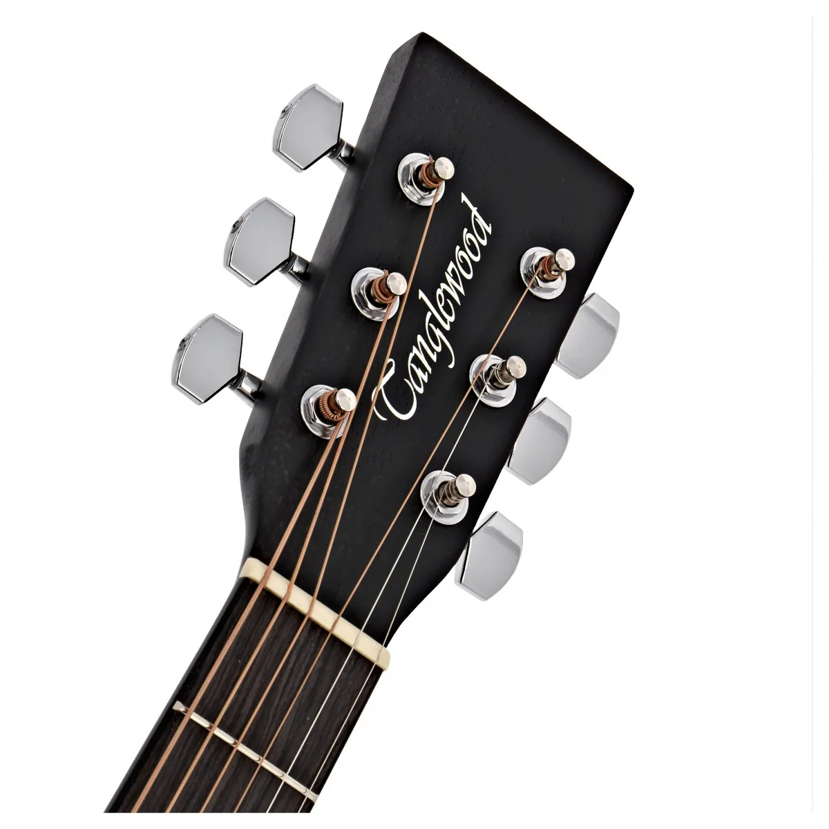 TANGLEWOOD TWBBSDE BLACKBIRD GUITARRA ELECTROACUSTICA DREADNOUGHT SMOKESTACK BLACK SATIN - Image 8