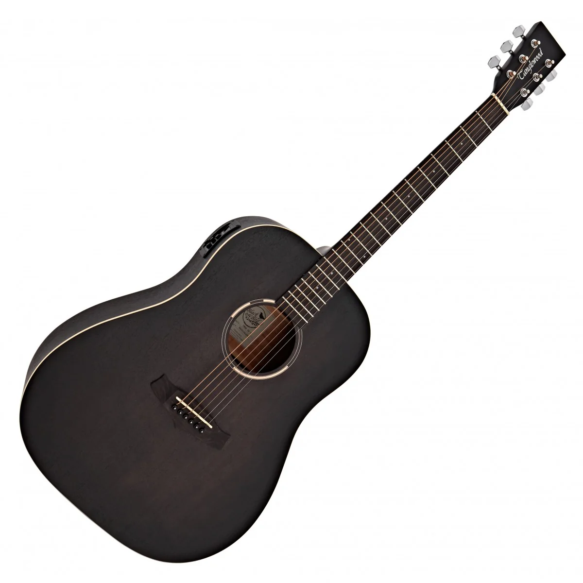 TANGLEWOOD TWBBSDE BLACKBIRD GUITARRA ELECTROACUSTICA DREADNOUGHT SMOKESTACK BLACK SATIN - Image 9