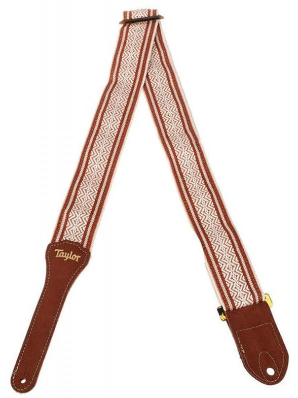 TAYLOR 4014-20 ACADEMY JACQUARD COTTON CORREA GUITARRA BLANCA MARRON - Image 2