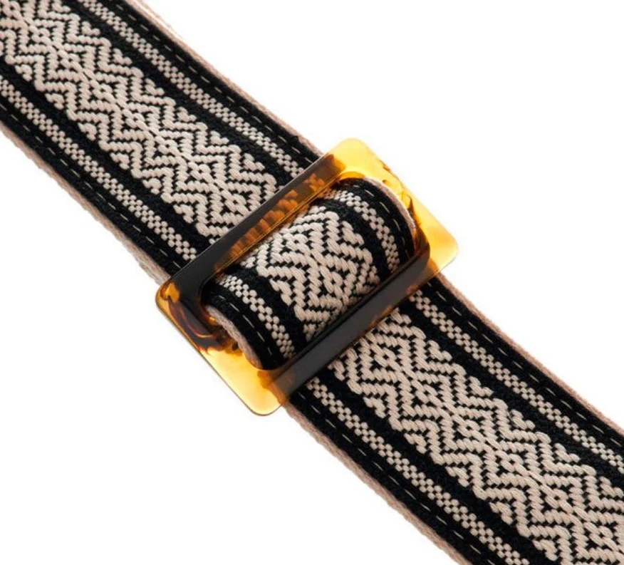 TAYLOR 4015-20 ACADEMY JACQUARD COTTON CORREA GUITARRA BLANCO NEGRO - Image 5