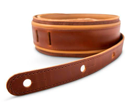 TAYLOR 4123-25 SPRING VINE LEATHER CORREA GUITARRA CUERO MEDIUM BROWN - Image 6
