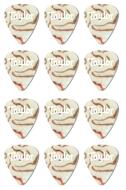 TAYLOR 80736 CELLULOID 351 PACK 12 PUAS ABALONE 0.96MM