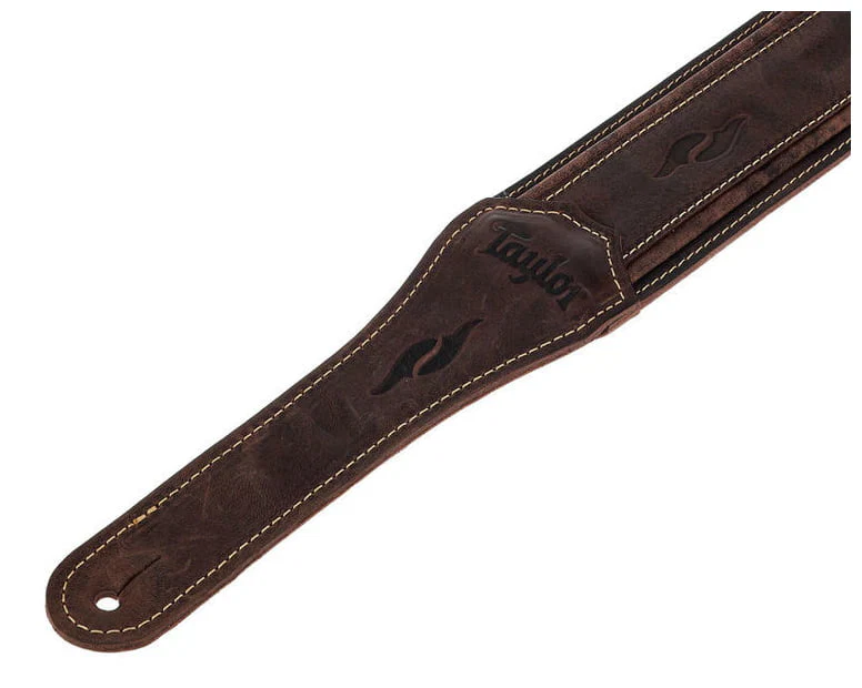 TAYLOR 8300-05D REF4115-30 ELEMENT DISTRESSED LEATHER CORREA GUITARRA DARK BROWN - Image 2