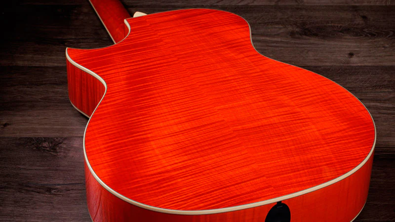 TAYLOR DOYLE DYKES SIGNATURE GUITARRA ELECTROACUSTICA GRAN AUDITORIO TRANSLUCENT ORANGE - Image 4