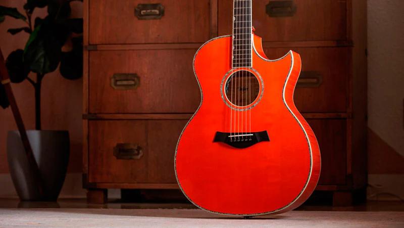 TAYLOR DOYLE DYKES SIGNATURE GUITARRA ELECTROACUSTICA GRAN AUDITORIO TRANSLUCENT ORANGE - Image 7