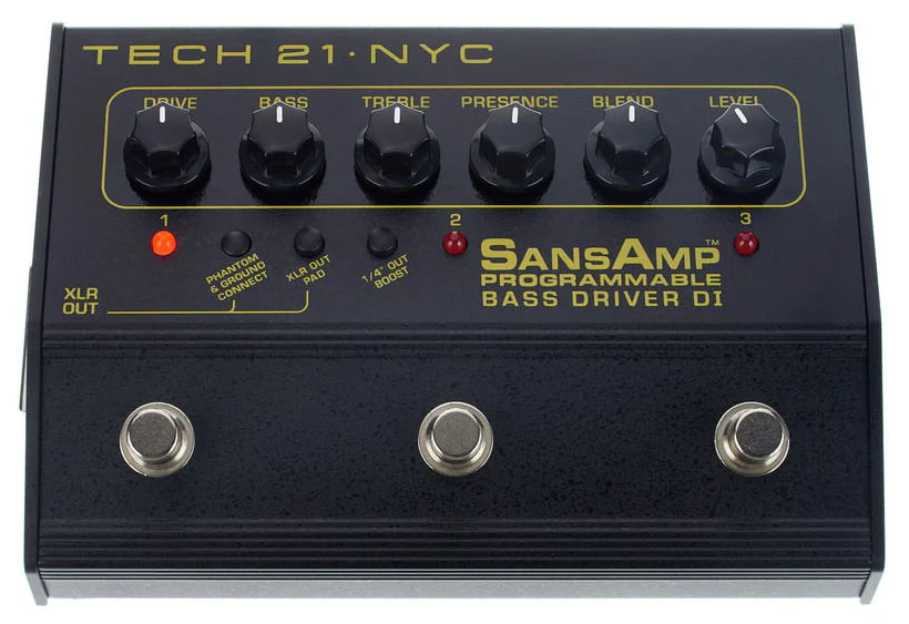 TECH 21 SANSAMP BASS DRIVER DI PROGRAMMABLE PEDAL PREAMPLIFICADOR PARA BAJO - Image 3