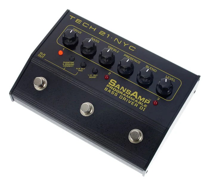 TECH 21 SANSAMP BASS DRIVER DI PROGRAMMABLE PEDAL PREAMPLIFICADOR PARA BAJO - Image 4