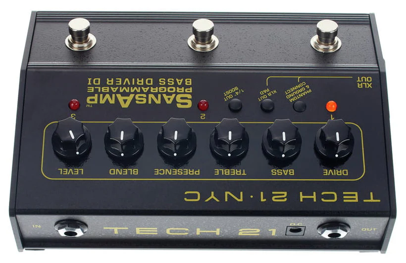 TECH 21 SANSAMP BASS DRIVER DI PROGRAMMABLE PEDAL PREAMPLIFICADOR PARA BAJO - Image 7
