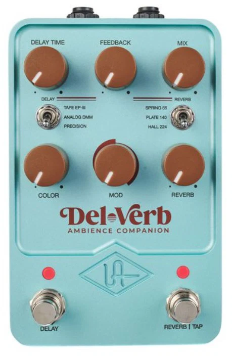 UNIVERSAL AUDIO UAFX DEL-VERB AMBIENCE COMPANION PEDAL DELAY REVERB