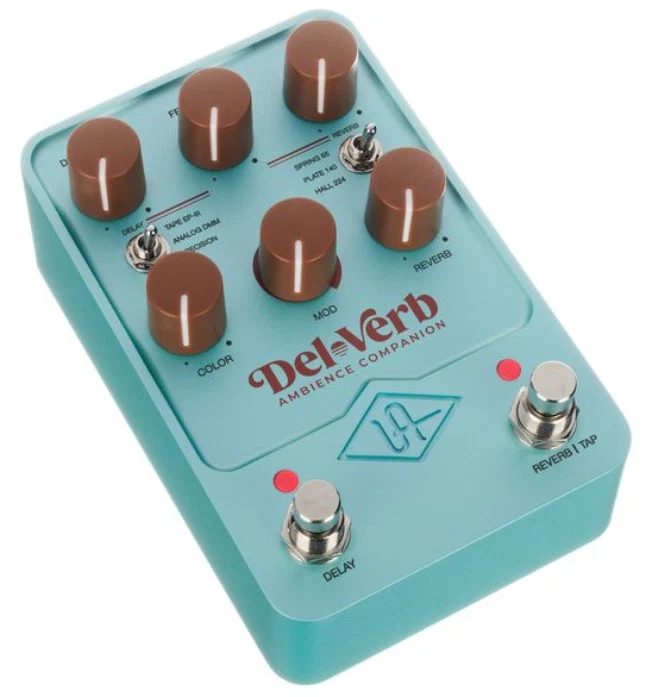 UNIVERSAL AUDIO UAFX DEL-VERB AMBIENCE COMPANION PEDAL DELAY REVERB - Image 2