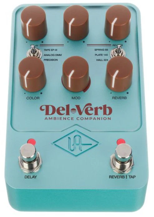 UNIVERSAL AUDIO UAFX DEL-VERB AMBIENCE COMPANION PEDAL DELAY REVERB - Image 3