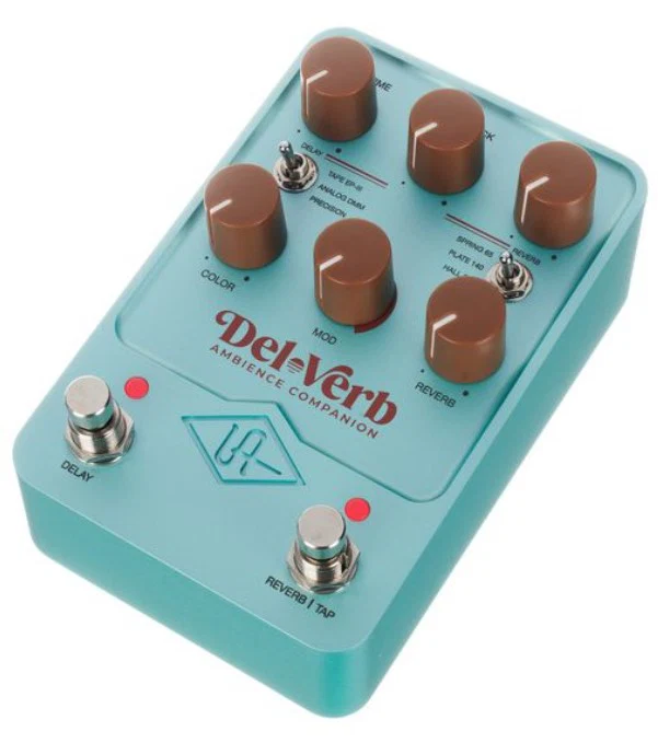 UNIVERSAL AUDIO UAFX DEL-VERB AMBIENCE COMPANION PEDAL DELAY REVERB - Image 4
