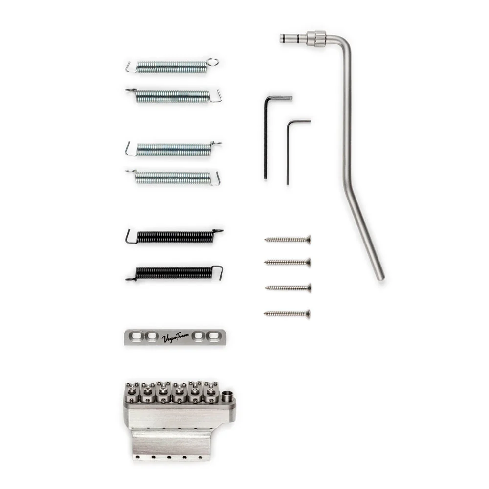VEGATREM VT1 STANDARD SATIN PUENTE GUITARRA 4 AGUJEROS CROMADO - Image 8