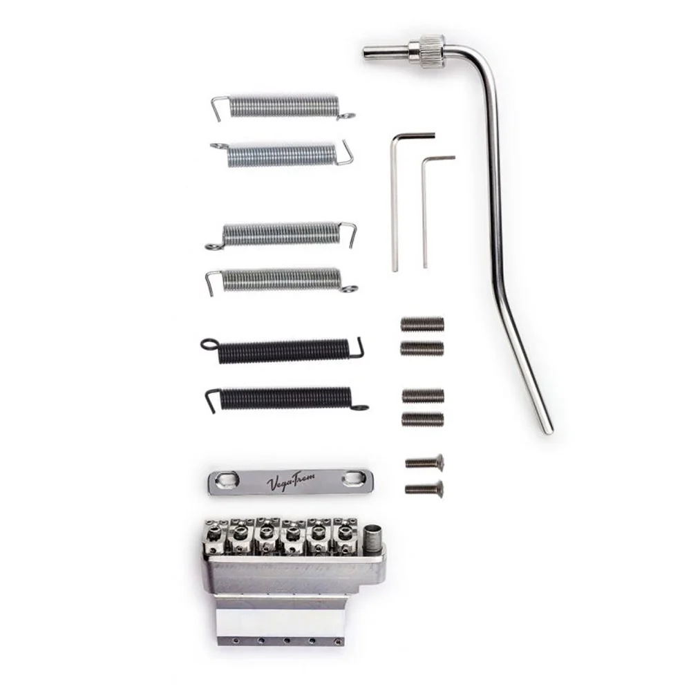 VEGATREM VT1 TWO POINTS GLOSSY PUENTE GUITARRA 2 AGUJEROS CROMADO - Image 7