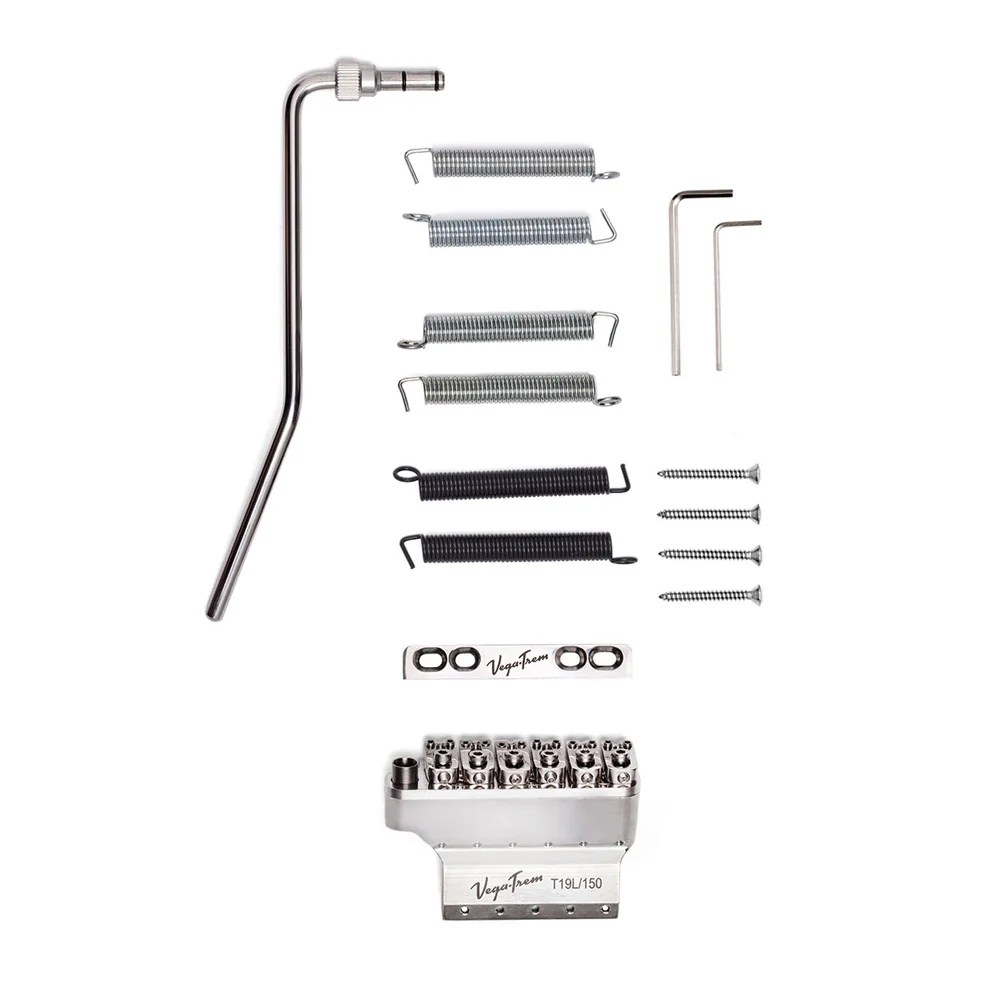 VEGATREM VT1LH STANDARD GLOSSY PUENTE GUITARRA PARA ZURDOS 4 AGUJEROS CROMADO - Image 8