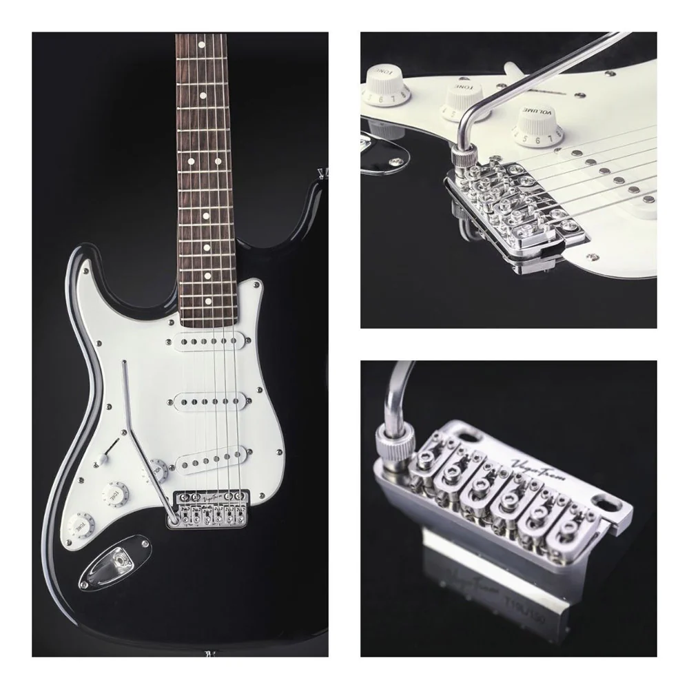 VEGATREM VT1LH STANDARD GLOSSY PUENTE GUITARRA PARA ZURDOS 4 AGUJEROS CROMADO - Image 9