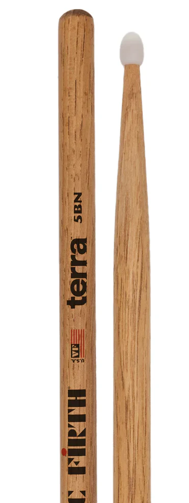 VIC FIRTH 5BTN AMERICAN CLASSIC TERRA BAQUETAS BATERIA PUNTA DE NYLON - Image 2