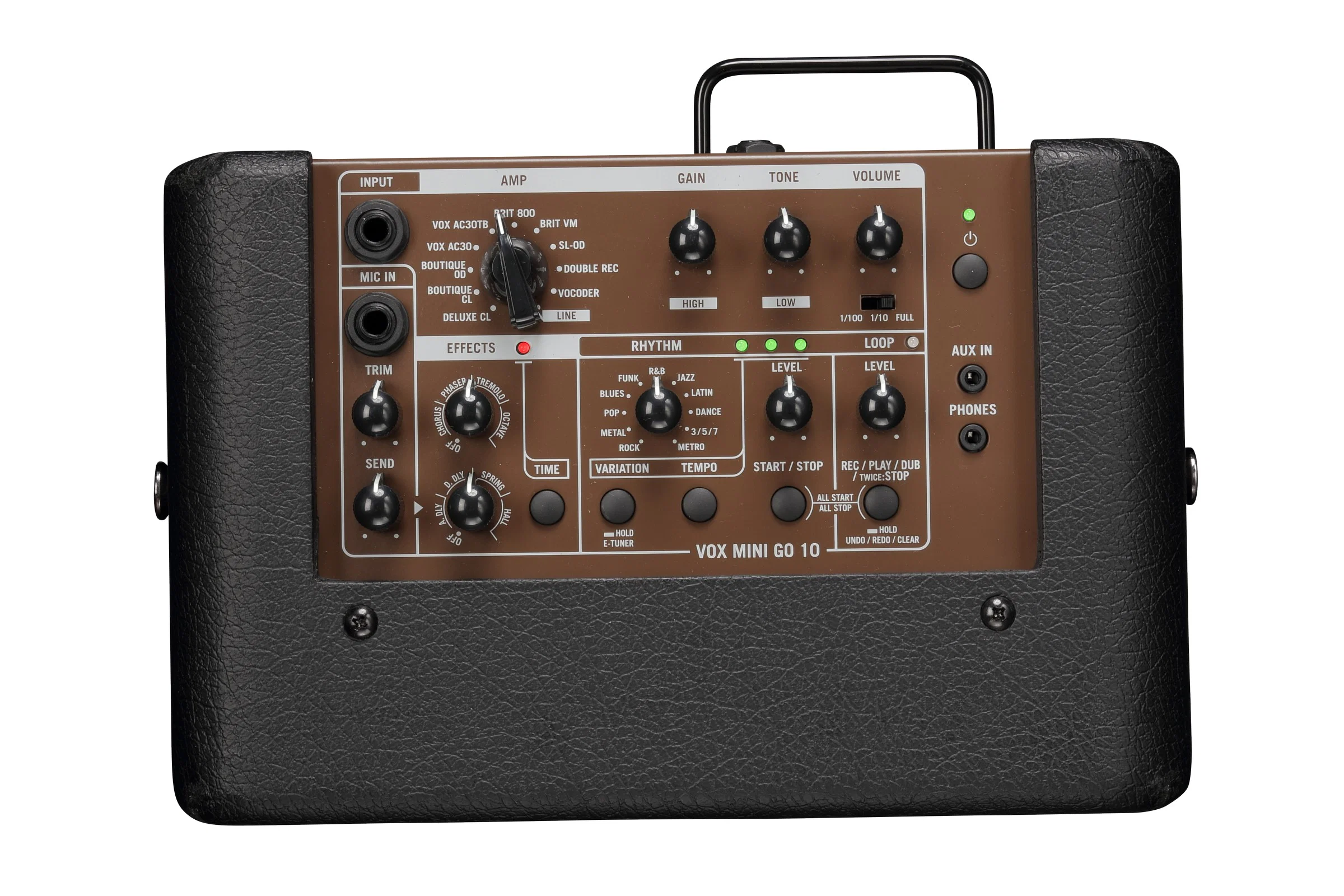 VOX MINI GO 10 BR AMPLIFICADOR GUITARRA ELECTRICA EARTH BROWN - Image 3