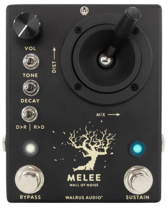 WALRUS MELEE BLACK PEDAL REVERB DISTORSION NEGRO