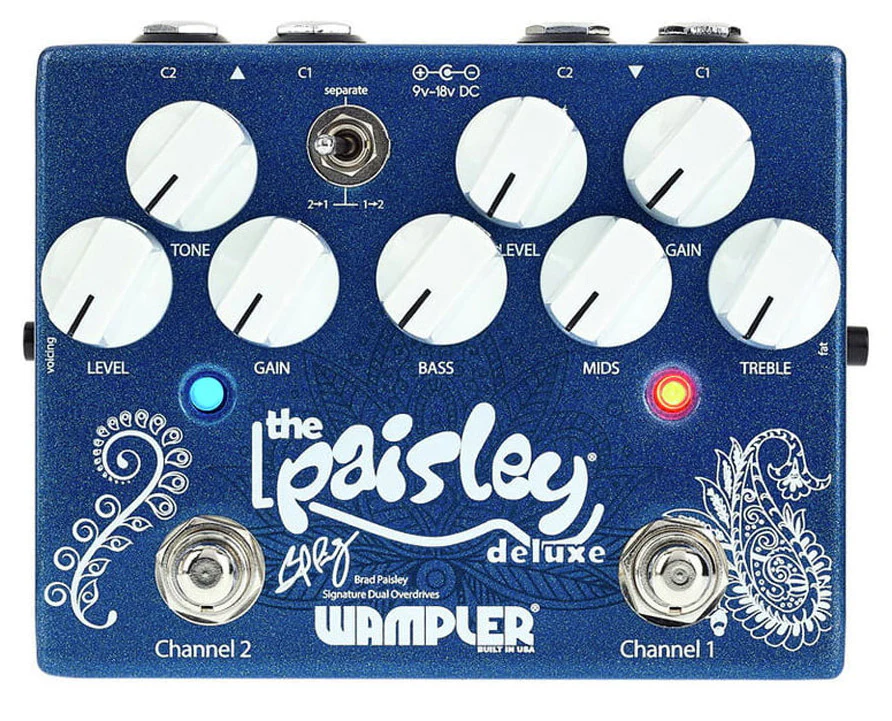 WAMPLER PAISLEY DRIVE DELUXE BRAD PAISLEY PEDAL OVERDRIVE