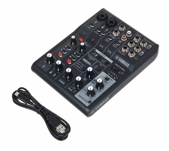 YAMAHA AG06BL MK2 MESA DE MEZCLAS PARA STREAMING 6 CANALES NEGRA - Image 12