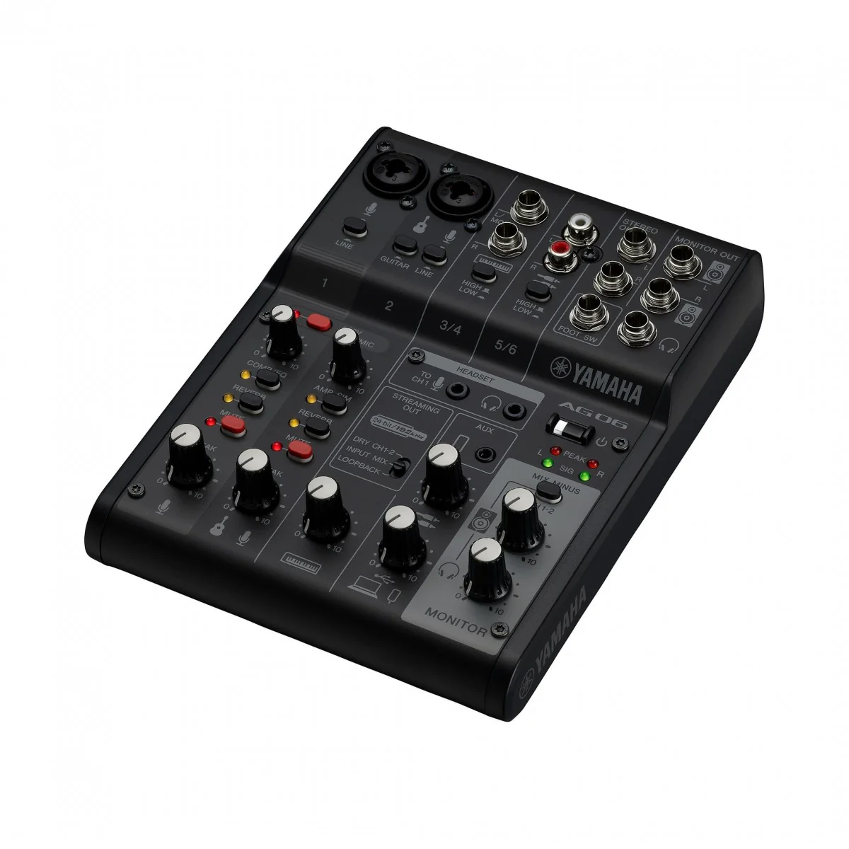 YAMAHA AG06BL MK2 MESA DE MEZCLAS PARA STREAMING 6 CANALES NEGRA - Image 14