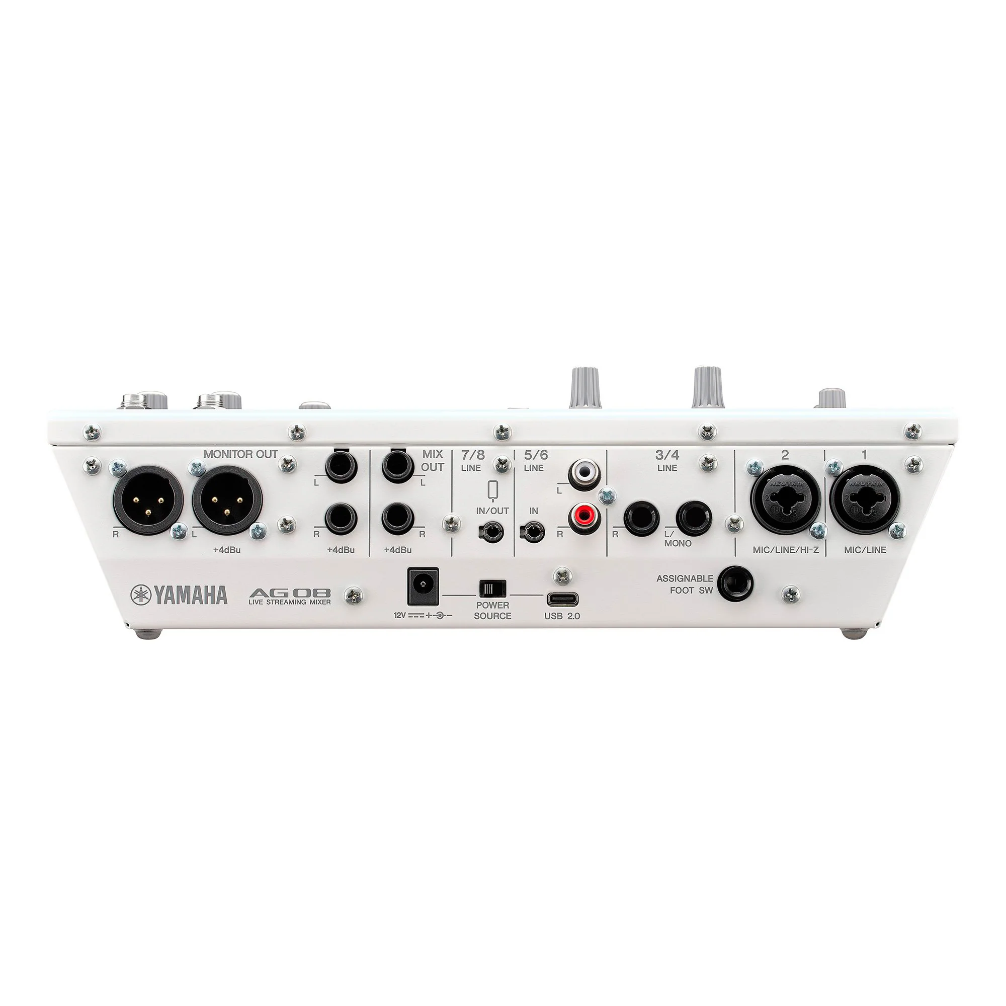 YAMAHA AG08WH MESA DE MEZCLAS PARA STREAMING 8 CANALES BLANCA - Image 5