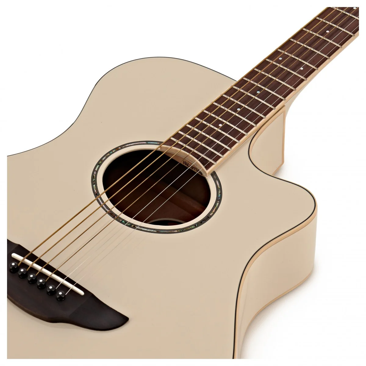 YAMAHA APX 600 VWH GUITARRA ELECTROACUSTICA VINTAGE WHITE - Image 11