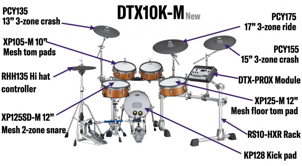 YAMAHA DTX10KM RW BATERIA ELECTRONICA REAL WOOD - Image 18