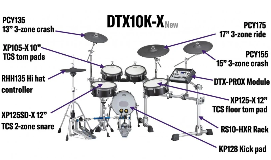 YAMAHA DTX10KX BF BATERIA ELECTRONICA BLACK FOREST - Image 26