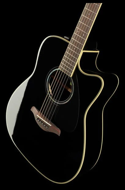 YAMAHA FGX830C BL GUITARRA ELECTROACUSTICA WESTERN NEGRA - Image 11
